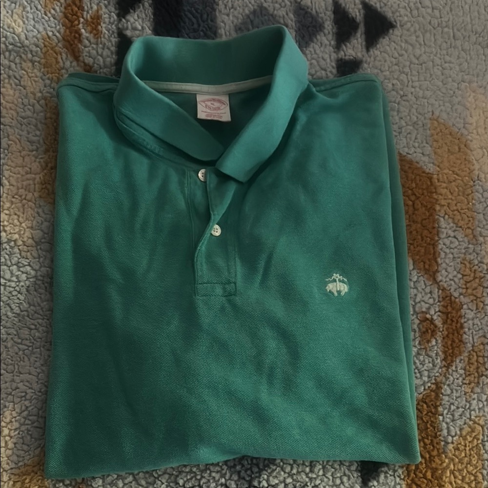 Brooks Brothers Green Performance Polo Shirt XL